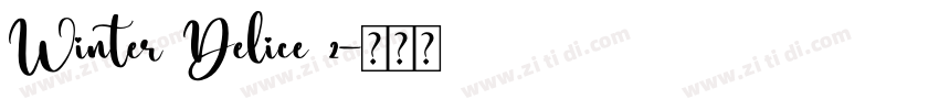 Winter Delice 2字体转换